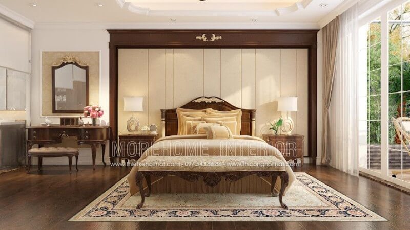 Giường gỗ óc chó Giường gỗ óc chó