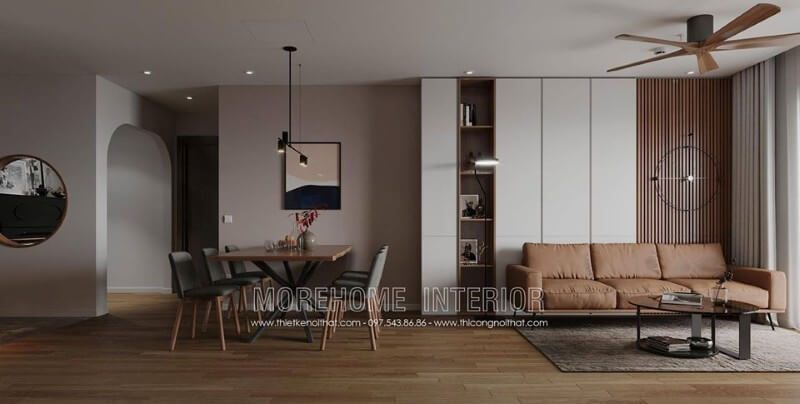 Thiết kế nội thất phòng khách chung cư hiện đại