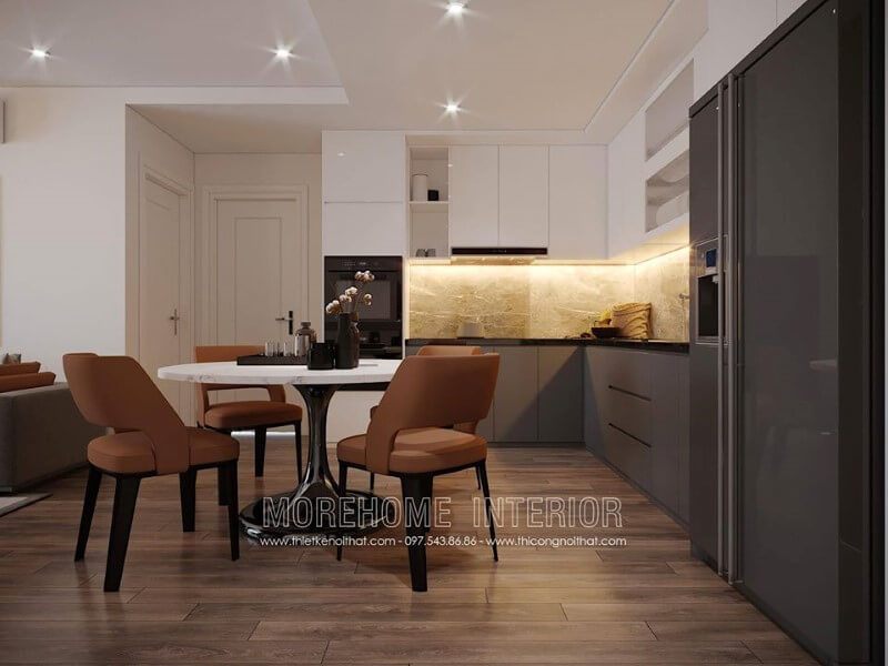Mẫu đá ốp bếp đẹp và cao cấp sẽ làm nên sự hoàn hảo cho không gian bếp hiện đại.